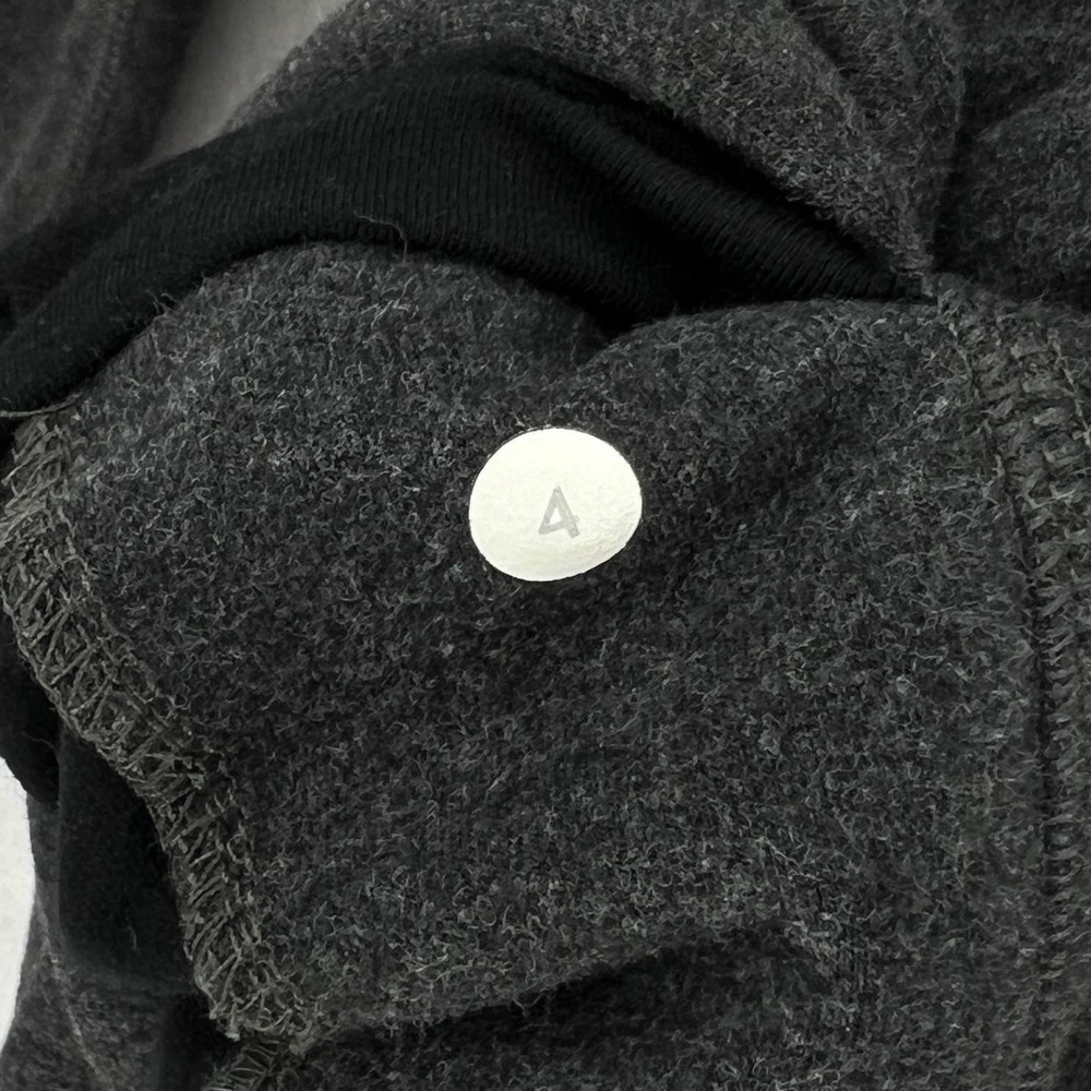 LULULEMON Savasana Wrap Cardigan Women 4 Gray Heather Charcoal Black Long Sleeve - Picture 11 of 16